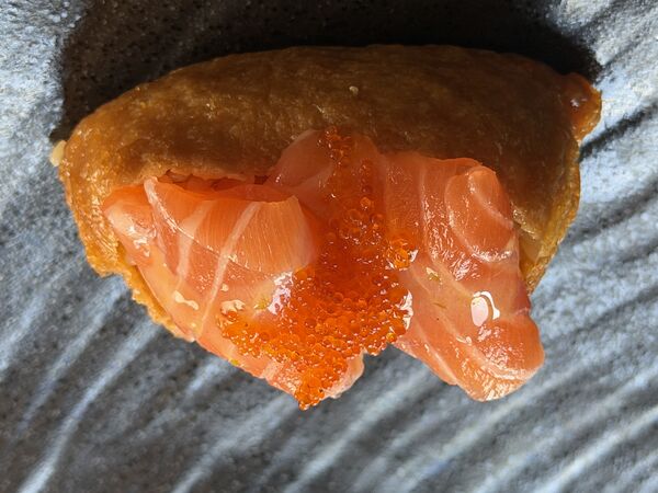 Konbu-Jime Salmon Inari