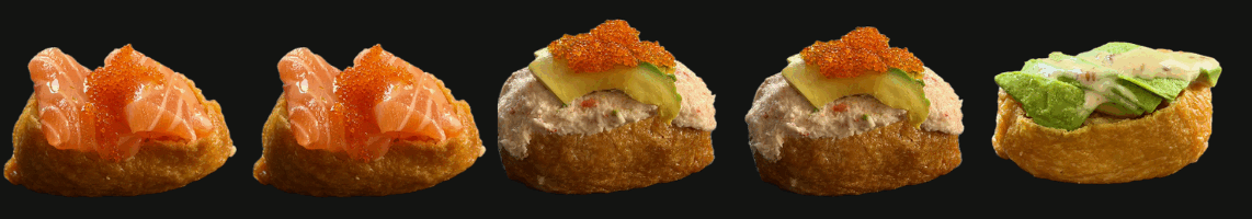 Double Down set — five inari