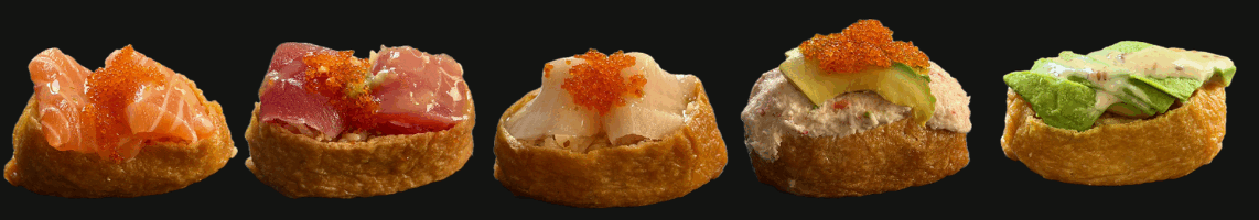 Signature set — five inari